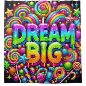 Dream Big Douchegordijn (Voorkant)