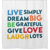 Dream Big Douchegordijn (Voorkant)