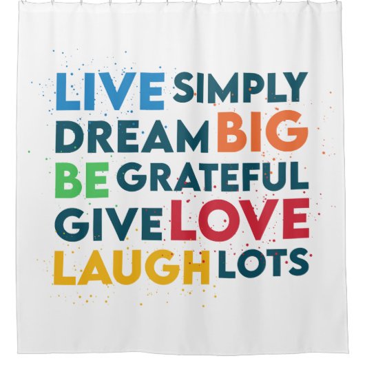 Dream Big Douchegordijn (Voorkant)