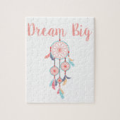 Dream Big Dreamweaver Dream Catcher in Peach Legpuzzel (Verticaal)