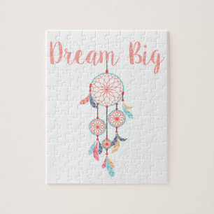 Dream Big Dreamweaver Dream Catcher in Peach Legpuzzel