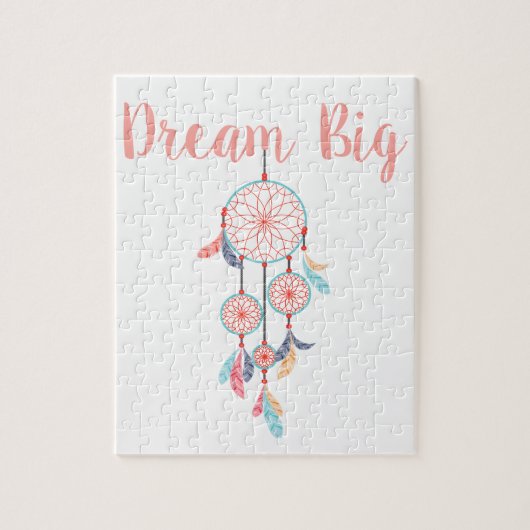 Dream Big Dreamweaver Dream Catcher in Peach Legpuzzel (Verticaal)
