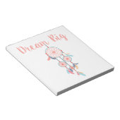 Dream Big Dreamweaver Dream Catcher in Peach Notitieblok (Schuin)