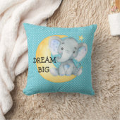 Dream Big Elephant Cute Baby Nursery Gift Kussen (Deken)