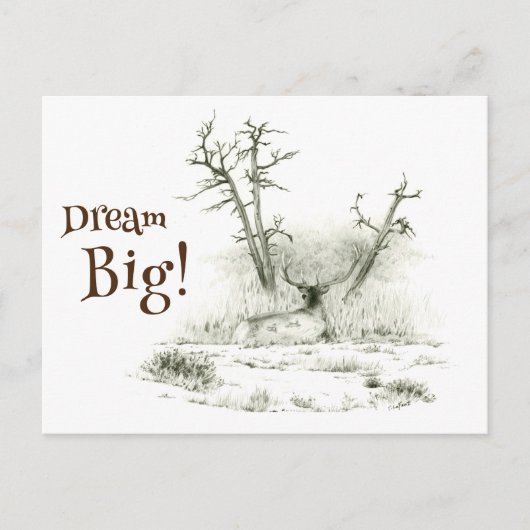 Dream Big Elk Postcrossing Briefkaart (Voorkant)