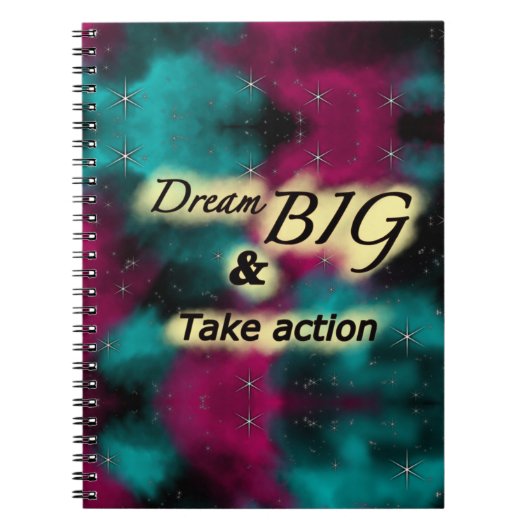 Dream big en action journal notitieboek (Voorkant)