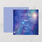 Dream big en reach for the stars quote galaxy (Voorkant / Achterkant)