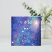 Dream big en reach for the stars quote galaxy (Staand voorkant)