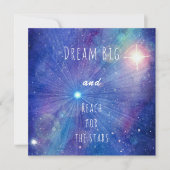 Dream big en reach for the stars quote galaxy (Voorkant)