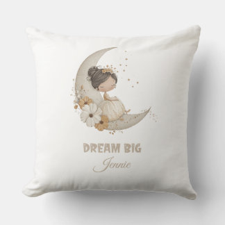 Dream Big Fairy Moon Child - Persoonlijke naam Kussen