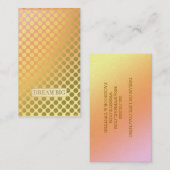 Dream Big Faux Gold-Stippen Visitekaartje (Voorkant / Achterkant)
