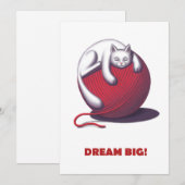 Dream Big Feestdagenkaart (Voorkant / Achterkant)