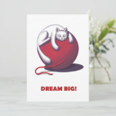 Dream Big Feestdagenkaart (Staand voorkant)