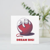Dream Big Feestdagenkaart (Staand voorkant)
