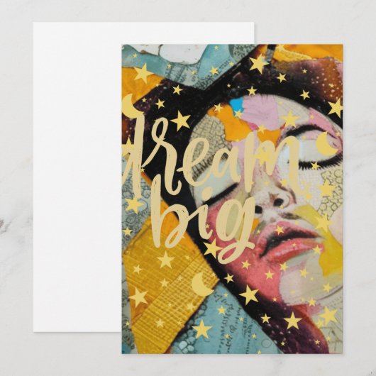Dream Big Feestdagenkaart (Voorkant / Achterkant)