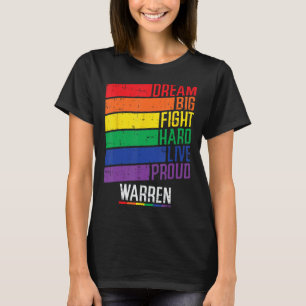 Dream Big Fight Hard Proud Elizabeth Warren 2 T-shirt