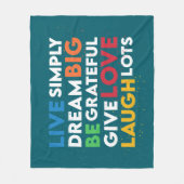Dream Big Fleece Deken (Voorkant)