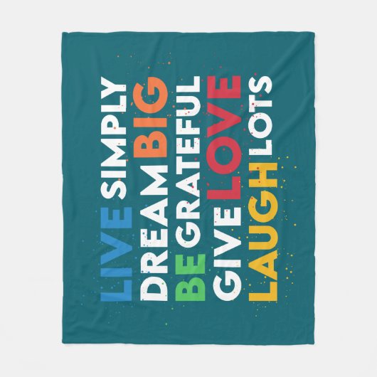 Dream Big Fleece Deken (Voorkant)