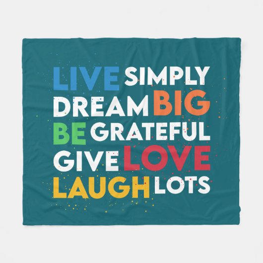 Dream Big Fleece Deken (Voorkant (Horizontaal))