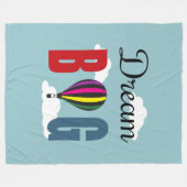 Dream big fleece deken (Voorkant (Horizontaal))