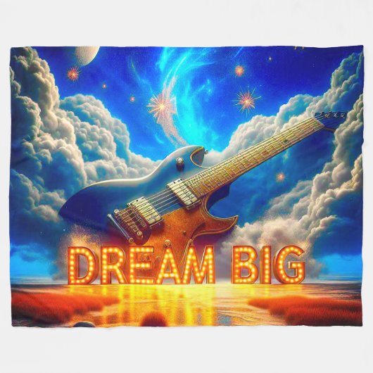 Dream Big Fleece Deken (Voorkant (Horizontaal))