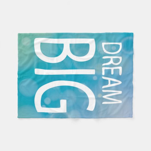 Dream Big Fleece Deken (Voorkant (Horizontaal))