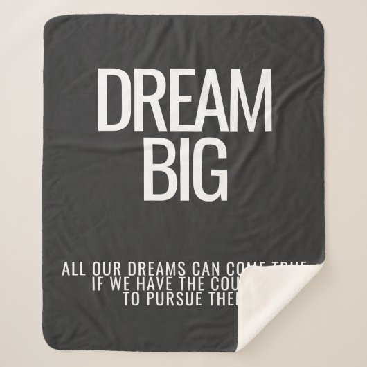 Dream Big Fleece Deken (Voorkant)