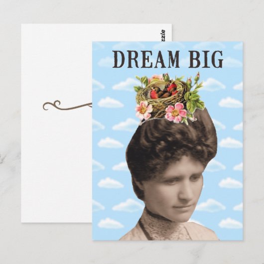 Dream Big  Fotocollage Briefkaart (Voorkant / Achterkant)