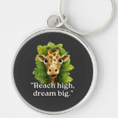 Dream Big - Giraffe Sleutelhanger (Voorkant)