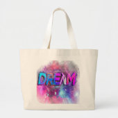 Dream Big Grote Tote Bag (Voorkant)