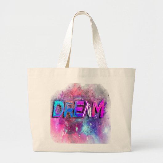 Dream Big Grote Tote Bag (Voorkant)