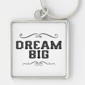Dream Big Hand Lettered Keyring/Sleutelhanger Sleutelhanger (Voorkant)