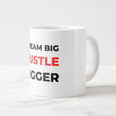 Dream Big Hustle Bigger 2 Grote Koffiekop (Voorkant rechts)