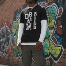 Dream Big | inspirerend citaat zwart