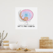 Dream Big - Inspirerend handgetekende Poster (Keuken)
