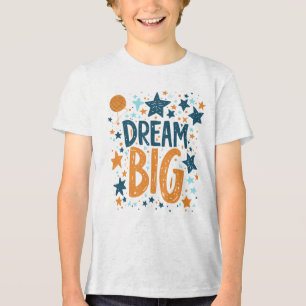 Dream Big Inspirerend Kinder T-shirt met sterren