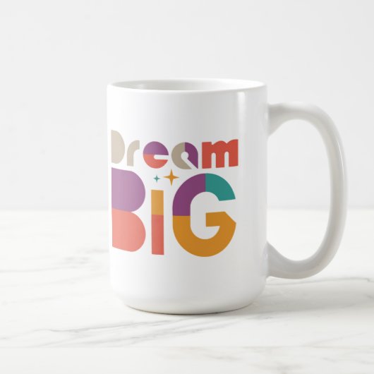 Dream Big Inspirerend Koffiemok (Rechts)
