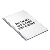 Dream Big Inspirerend Notitieboek voor mannen (Rechterzijde)