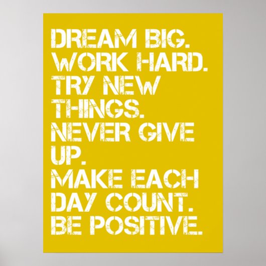 Dream Big - Inspirerend Poster (Voorkant)