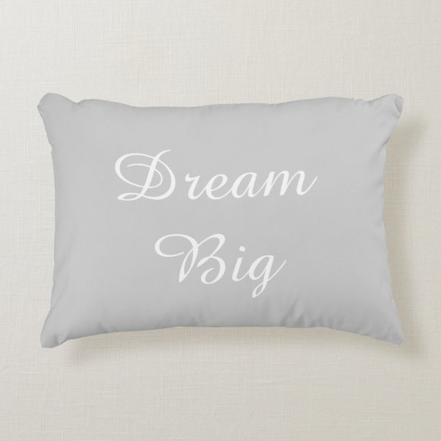 Dream Big Inspirerend Quote Decoratief Kussen (Voorkant)