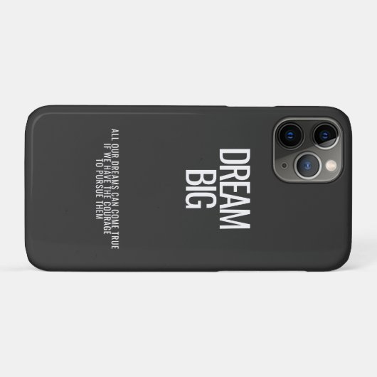 Dream Big iPhone Case (Achterkant (horizontaal))