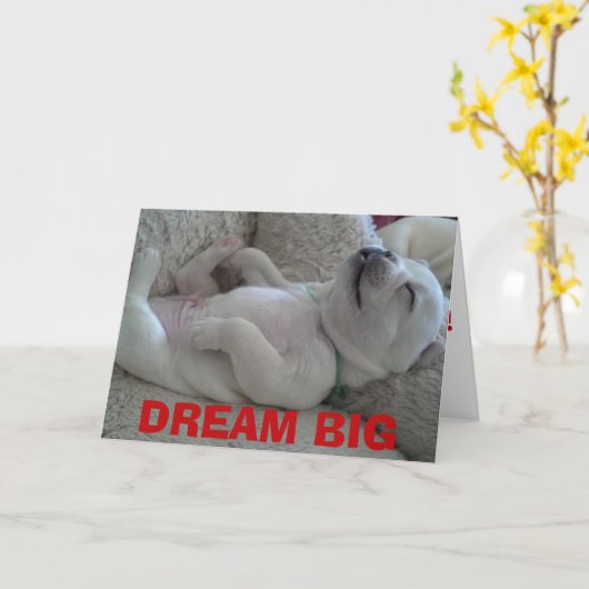 DREAM BIG KAART (Gele Bloem)