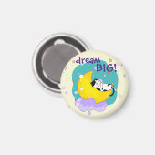 "Dream Big" Kat op het Inspirerend citaat van Moon Magneet (Voorkant / Achterkant)