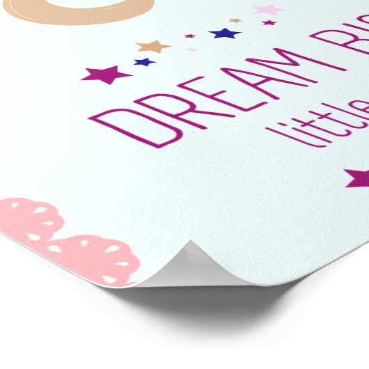 Dream big kids room decor Poster (Hoek)