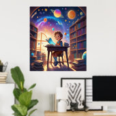 Dream Big: Kind's Space Learning Framed Poster (Thuiskantoor)