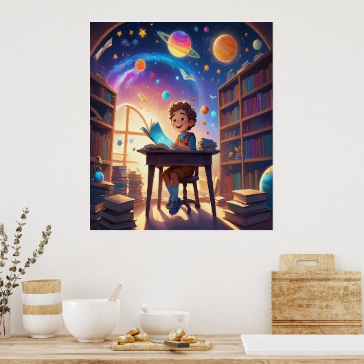 Dream Big: Kind's Space Learning Framed Poster (Keuken)