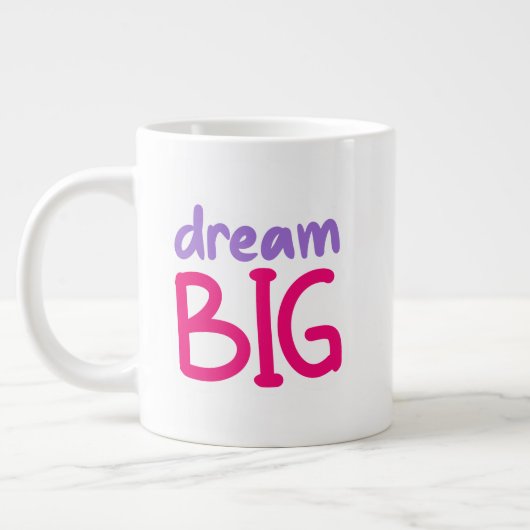 Dream Big 😁 koffiespecialiteit mok (Links)