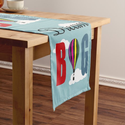 Dream big korte tafelloper (Voorbeeld)