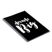 Dream big light font notitieboek (Rechterzijde)