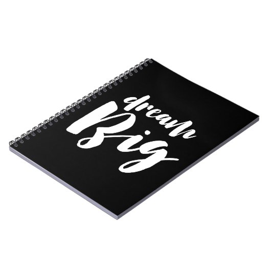 Dream big light font notitieboek (Linkerzijde)